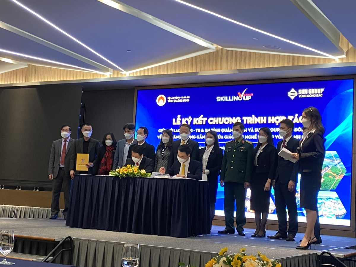 Hợp tác phát triển nguồn nhân lực do Sở Lao động tỉnh Quảng Ninh và tập đoàn SunGroup đồng tổ chức
